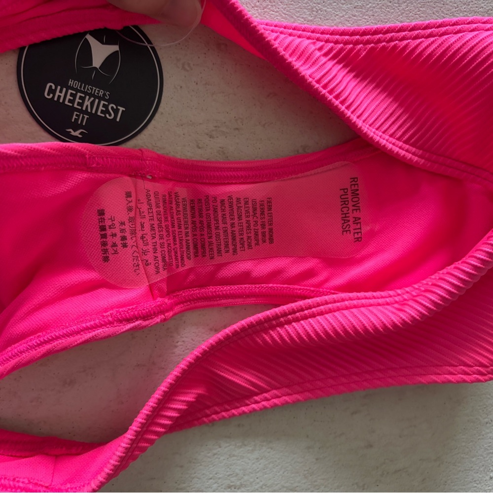 Hollister Hot Pink Bikini Bottom - Picture 4 of 5